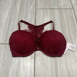Auden Red Lace Razorback Bra - NWT